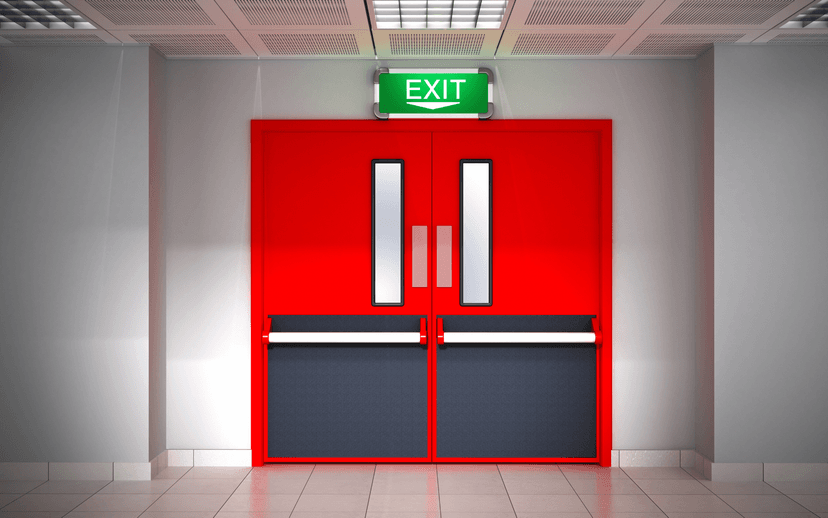 Fire door installation example 1