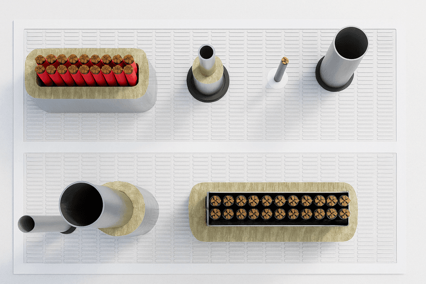 Fire stopping installation example 1